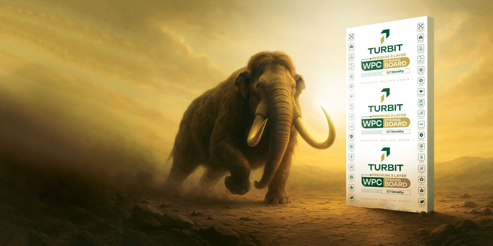 Turbit WPC board campaign with the full product visible